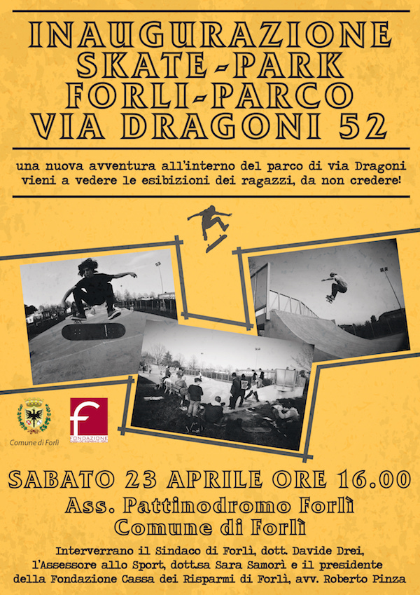 inaugurazione skatepark forli
