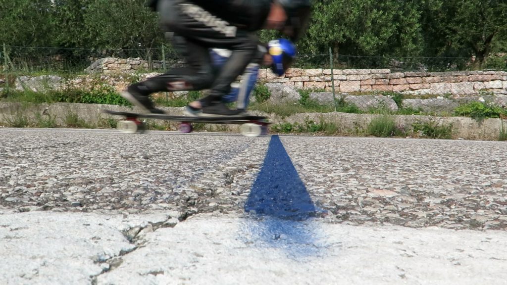 Favero Mattia (casco nero) e Damato Alessio (casco blu) alla finale di consolazione