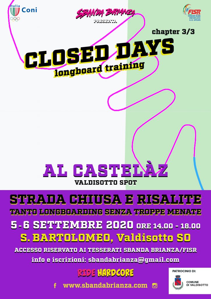 CLOSED DAYS valdisotto_POSTPONED