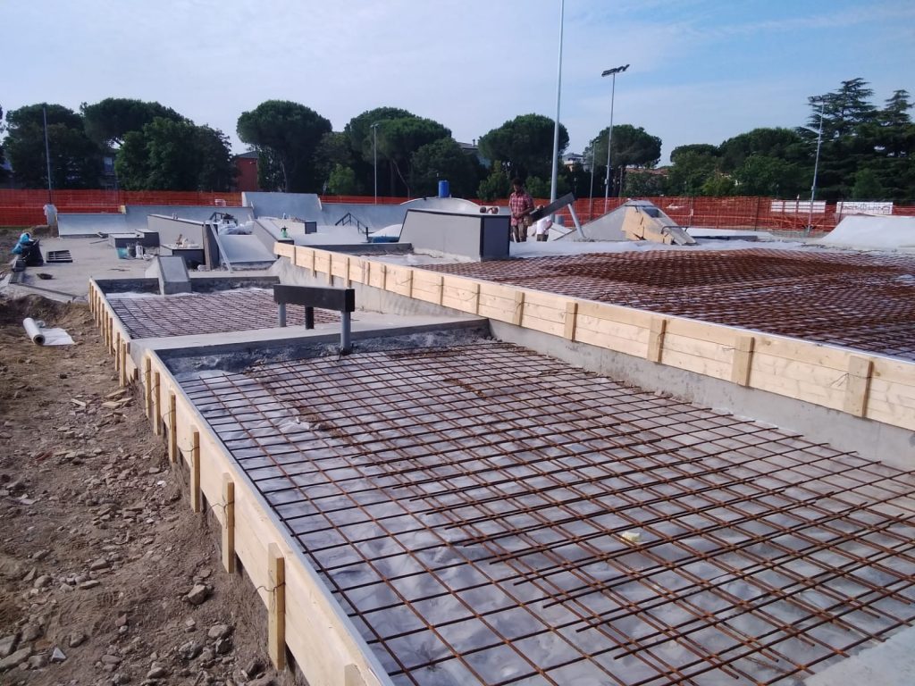 lo skatepark prende forma - ph. Simone Zanusso