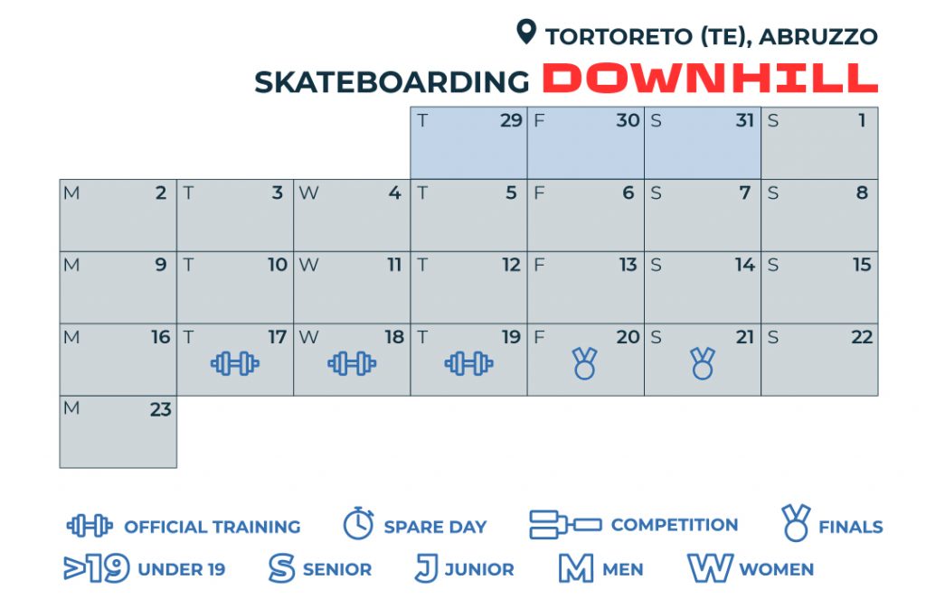 calendario downhill